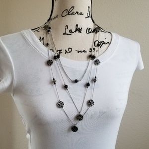 Tory Burch Three Strand Layered Necklace